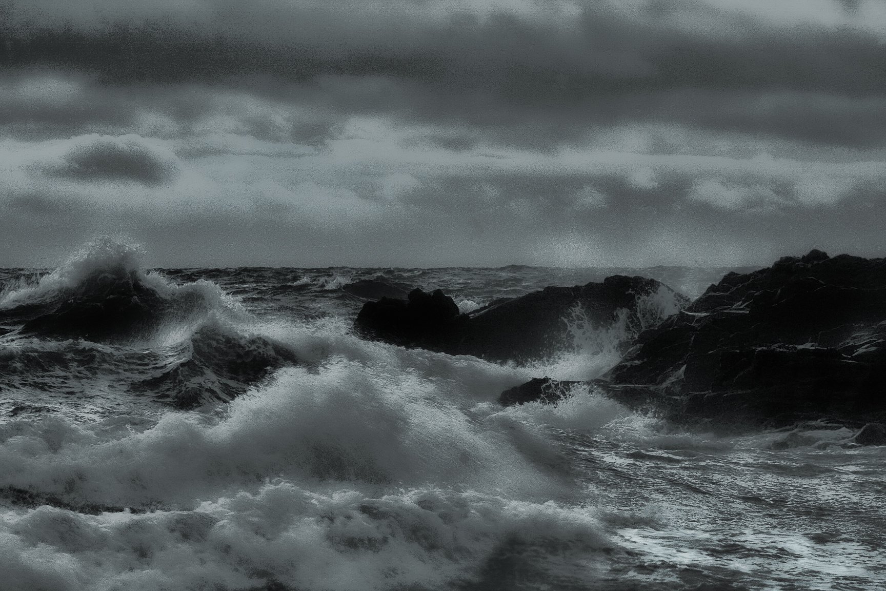 Stormy sea